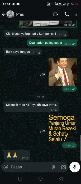 Testimoni pelanggan Biro Jasa Admin Kependudukan 10